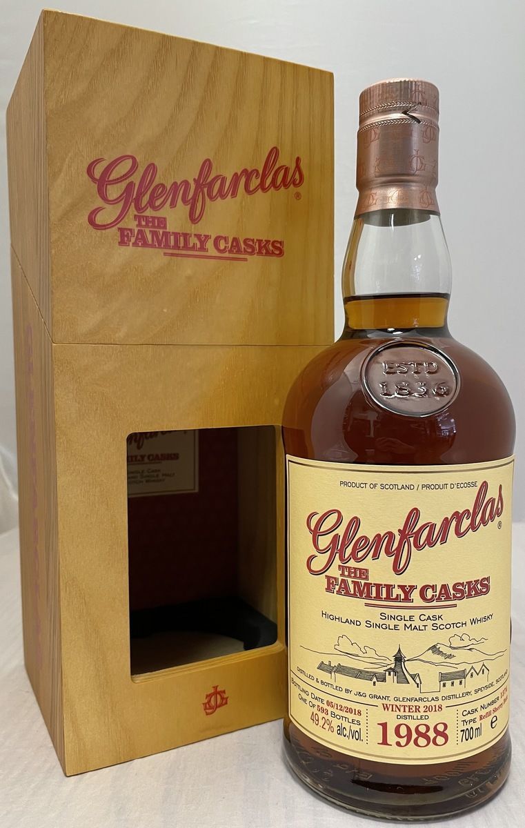 Glenfarclas Family Cask 1988 - Cask # 1374 - W18 - Single Malt Scotch Whisky