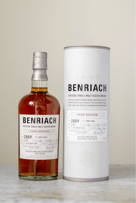 BENRIACH 12 Year Old  - 2009 - Cask Edition Collection - #4835 - Port Pipe Peated - Single Malt Scotch Whisky
