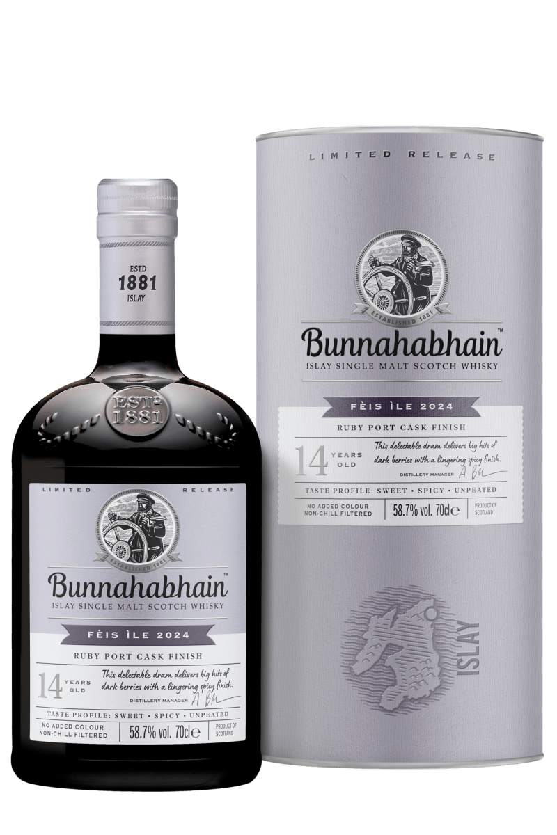 Bunnahabhain Fèis Ìle 2024 - Ruby Port Cask Matured - Single Malt Scotch Whisky