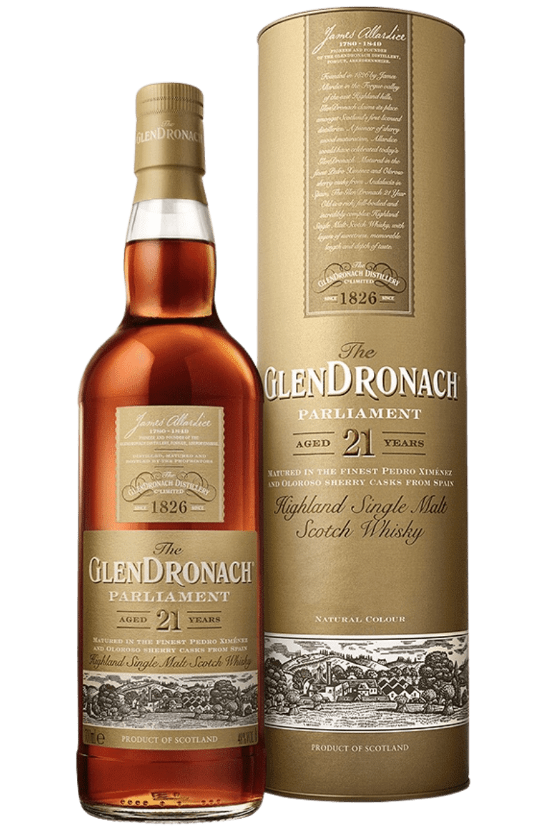 Glendronach 21 Year Old Single Malt Scotch Whisky "Parliament"